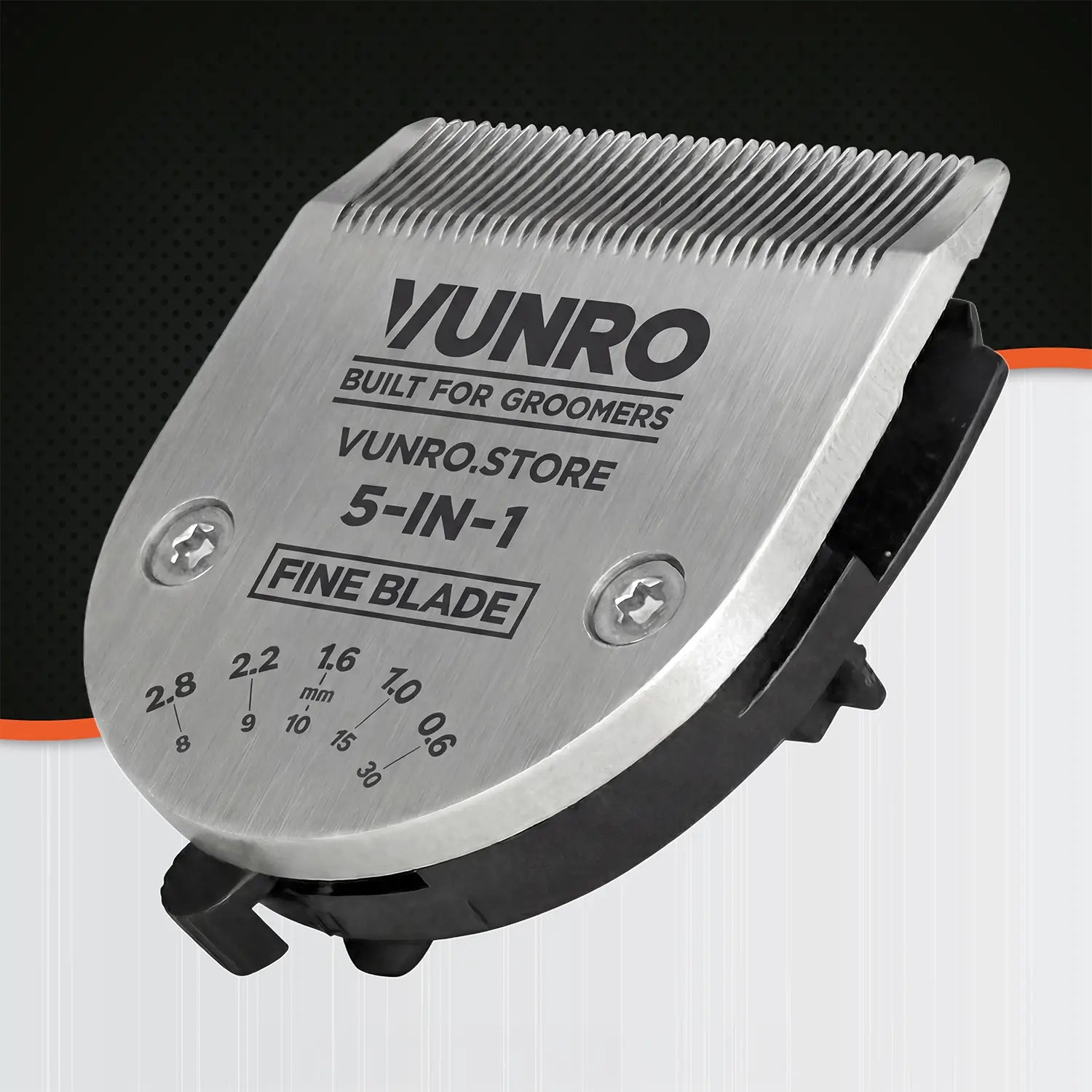 Adjustable Ceramic 5 in 1 Fine Dog Clipper Blade (0.6 mm - 2.8 mm)